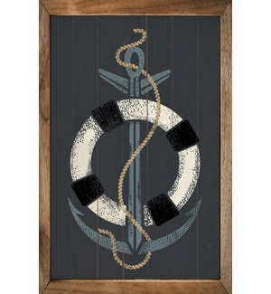 Nautical Anchor Buoy Gray